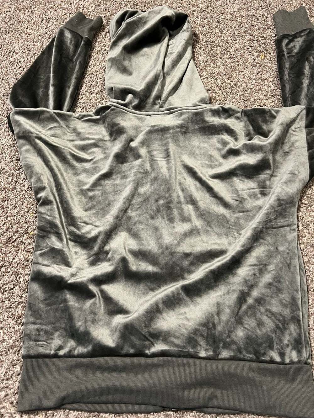 Felina Velvet Zip-Up Hoodie - Graphite - Picture 2 of 5